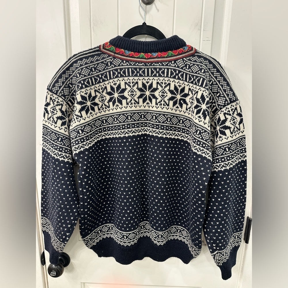 Vintage Christiania Sweaters Pure Wool Norwegian Nordic Sweater M - Picture 9 of 16